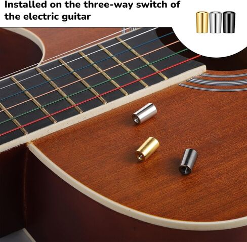 3Pcs Metal Guitar 3 Way Toggle Knobs Tip Caps Replacement Part Pickup Selector Switch Caps Switch Knobs for Electric Guitar Pickup Selector Switches in Saudi Arabia