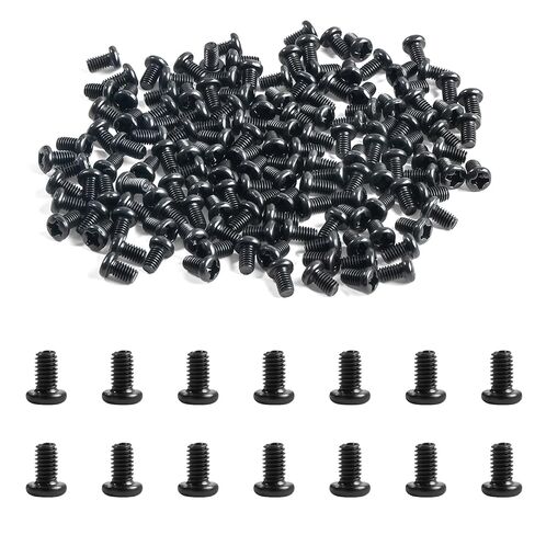 150Pcs M3x5mm Pan Head Machine Screws Thread Pitch 0.5mm Black Cross Phillips Drive Metric Fully Threaded Carbon Steel Screw Fasteners Bolts for Furniture Electronics DIY Projects in Saudi Arabia