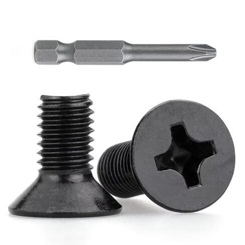 M3 x 5mm (60 PCS) Countersunk Machine Screws, 304 Stainless Steel Black Oxide, with Free Phillips Screwdriver Bit – for 3D Printing, Electronics, myQ Keypad & DIY Projects in Kuwait