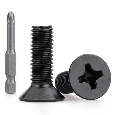 M3 x 5mm (60 PCS) Countersunk Machine Screws, 304 Stainless Steel Black Oxide, with Free Phillips Screwdriver Bit – for 3D Printing, Electronics, myQ Keypad & DIY Projects in Saudi Arabia