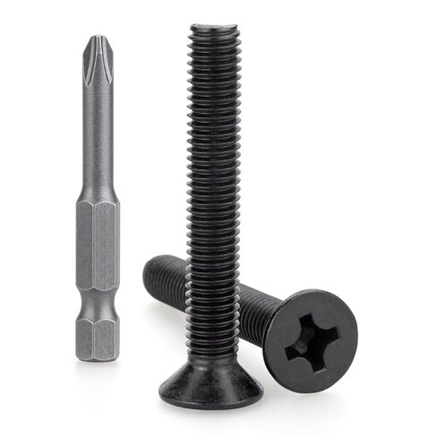 M3 x 5mm (60 PCS) Countersunk Machine Screws, 304 Stainless Steel Black Oxide, with Free Phillips Screwdriver Bit – for 3D Printing, Electronics, myQ Keypad & DIY Projects in Saudi Arabia