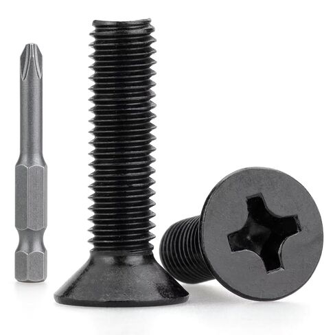 M3 x 5mm (60 PCS) Countersunk Machine Screws, 304 Stainless Steel Black Oxide, with Free Phillips Screwdriver Bit – for 3D Printing, Electronics, myQ Keypad & DIY Projects in Saudi Arabia