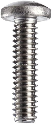 Stainless Steel Machine Screw, Plain Finish, Pan Head, Phillips Drive, 5/8" Length, #6-32 Threads (Pack of 100) in Saudi Arabia