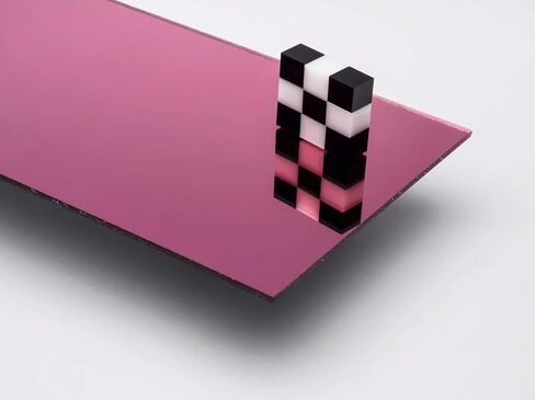Acrylic Mirror Plexiglass Plastic Sheet, Choose Size, Thickness and Color DIY and Arts. Plastic Mirror Glass Alternative. Nominal Cuts -+ .125" tolerances (Pink #1450, 1/8" x 24" x 48") in Saudi Arabia