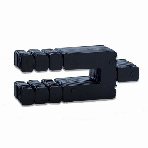 Stack Shim 3 5/8" x 1 7/8" x 1/16"، 96 قطعة قابلة للتكديس، لون أسود، حشوات تسوية للنوافذ والأبواب، صنع في الولايات المتحدة الأمريكية، شحن مجاني وسريع، Stackshim BFSEALS in Kuwait