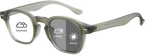 Cyxus Photochromic Blue Light Glasses for Men Women, Reduce Eye Strain Computer Glasses Anti UV for Work Driving Outdoor 8314 in Saudi Arabia