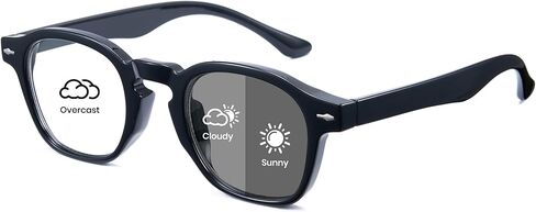 Cyxus Photochromic Blue Light Glasses for Men Women, Reduce Eye Strain Computer Glasses Anti UV for Work Driving Outdoor 8314 in Saudi Arabia