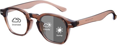 Cyxus Photochromic Blue Light Glasses for Men Women, Reduce Eye Strain Computer Glasses Anti UV for Work Driving Outdoor 8314 in Saudi Arabia