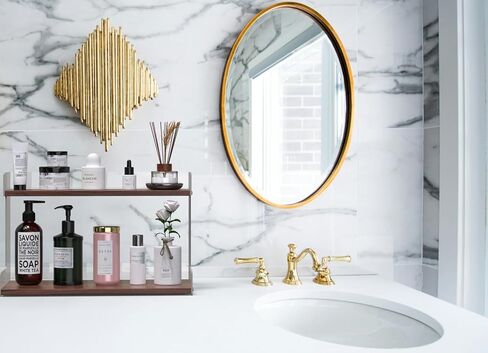 Mug Holder Countertop Coffee Station Organizer, 2 Tier Acrylic Shelf for Coffee Bar Accessories, Multi-Functional Counter Standing Shelf Tea Bags Sugar Condiment Storage Caddy for Kitchen Home Office in Kuwait