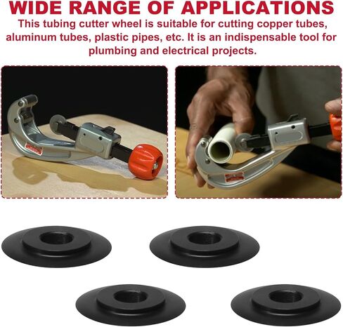 41317 E3469 عجلات قطع الأنابيب لعجلات قطع الأنابيب النحاسية RIDGID 101 103 104 117 118 150 151 152 153 205، شفرات قطع الأنابيب قطعة بديلة 4 عبوات in Kuwait