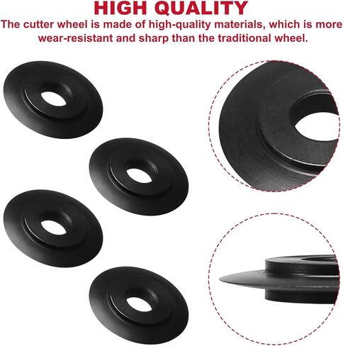 41317 E3469 عجلات قطع الأنابيب لعجلات قطع الأنابيب النحاسية RIDGID 101 103 104 117 118 150 151 152 153 205، شفرات قطع الأنابيب قطعة بديلة 4 عبوات in Kuwait