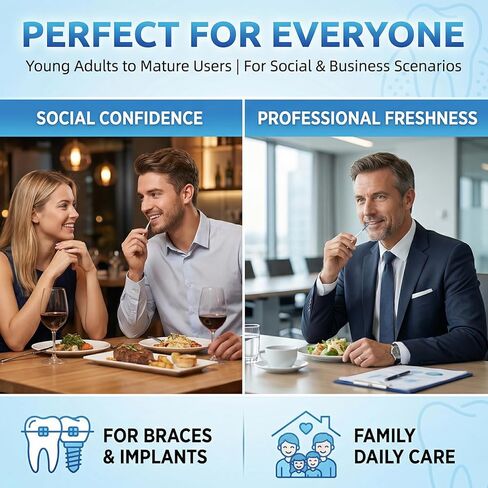 فرش أسنان من السيليكون الناعم من RAZOKO وأعواد أسنان، أعواد أسنان مزدوجة الأطراف للاستعمال مرة واحدة، عدد 280، لطيفة على اللثة، مثالية للأقواس والجسور والمزروعات والحقيبة الصحية المحمولة in Kuwait