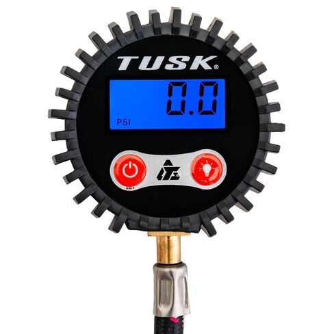 مقياس ضغط رقمي بإضاءة خلفية من Tusk - 5-100 رطل لكل بوصة مربعة - نطاق مع قياس اختياري (PSI، BAR، KG-CM2، كيلو باسكال) in Saudi Arabia