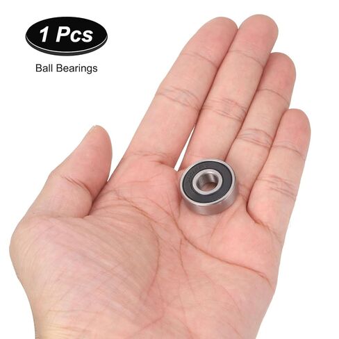 uxcell 608-2RS Hybrid Ceramic Deep Groove Ball Bearings 8x22x7mm Si3N4 Silicon Nitride Balls Steel Rings Double Sealed Bearing for Motors, CNC Spindles (ABEC5) in Saudi Arabia