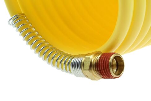Coilhose Pneumatics N14-12B خرطوم هواء نايلون ملفوف، معرف 1/4 بوصة، طول 12 قدم مع (2) تركيبات دوارة 1/4 بوصة in Saudi Arabia