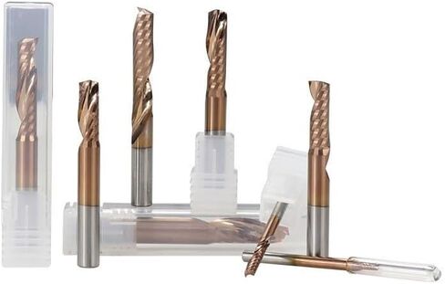 1pcs End Mill CNC Router Bit 4/6/8/10/12mm Shank Single Flute Milling Cutter for Metal Aluminum MillIng Tool(8x42x90L) in Saudi Arabia