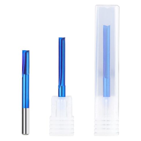 1pcs Flute Straight Milling Cutter 2 Flute Straight End Mill Carbide Router Bit 4mm/6mm Shank CNC Engraving Milling Tools for Wood PVC Plastic in Saudi Arabia