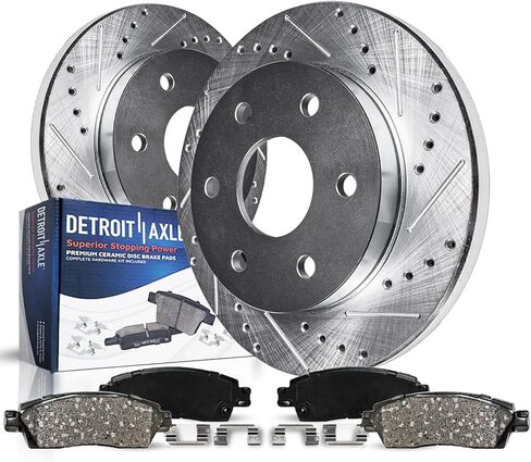 Detroit Axle - أحذية الفرامل الخلفية لـ 2005-2011 Dodge Dakota، 2006-2009 Mitsubishi Raider، أحذية الفرامل 2007 2008 بديلة [نماذج مع فرامل طبلة خلفية] in Kuwait