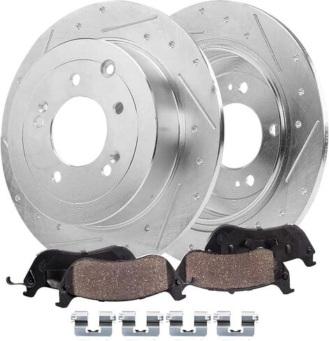 Detroit Axle - أحذية الفرامل الخلفية لـ 2005-2011 Dodge Dakota، 2006-2009 Mitsubishi Raider، أحذية الفرامل 2007 2008 بديلة [نماذج مع فرامل طبلة خلفية] in Kuwait