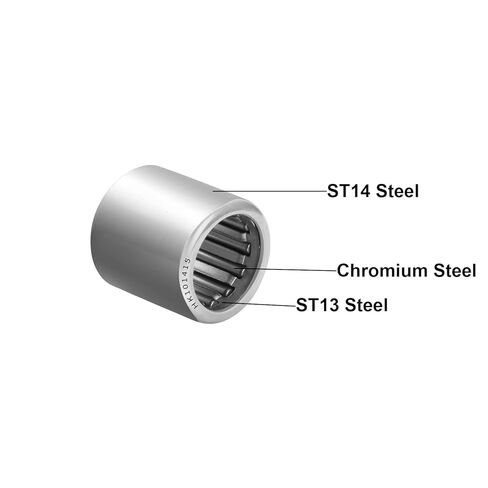 محامل إبرة كأس مسحوبة، 10 قطع HK0408 محمل محبوس بنهاية مفتوحة، تجويف 4 مم، 8 مم OD، عرض 8 مم ST14 أسطوانة صف واحد من الفولاذ in Kuwait