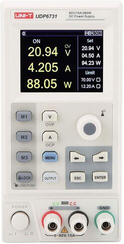 UNI-T UDP6731 360 واط تيار مستمر تحويل التيار الكهربائي 80 فولت/15A مقعد التيار الكهربائي قناة واحدة 2.8in TFT LCD عرض حجم صغير 1 وحدة in Kuwait