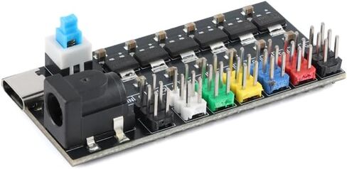3Pcs Multi-Channel Power Supply Voltage Regulator Module, Type-C and DC, 1.2-5.0V, AMS1117 in Saudi Arabia