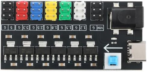 3Pcs Multi-Channel Power Supply Voltage Regulator Module, Type-C and DC, 1.2-5.0V, AMS1117 in Saudi Arabia