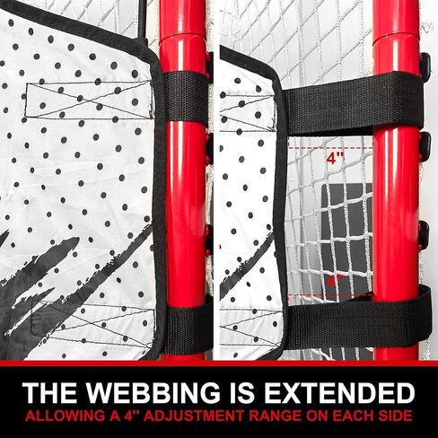EALER Portable 54″ Steel Street & Ice Hockey Goal – Heavy-Duty 1″ Steel Frame Folding Net for Indoor & Outdoor Practice, Junior Training & Roller Hockey Equipment in Saudi Arabia