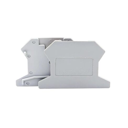 100 pcs. End Cap D-UK 2.5 for Terminal Block UK-2.5B End Plate DIN Rail Terminal Block Accessories D-UK2.5 in Saudi Arabia