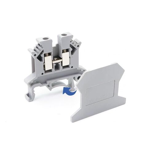 100 pcs. End Cap D-UK 2.5 for Terminal Block UK-2.5B End Plate DIN Rail Terminal Block Accessories D-UK2.5 in Saudi Arabia