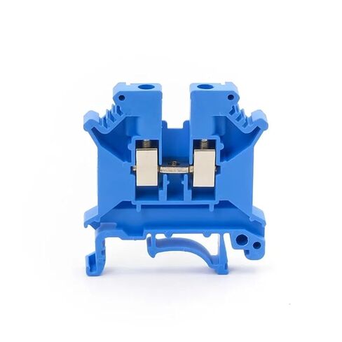 10pcs UK-5N DIN Rail Terminal Block Connector Screw Connection Wiring Conductor UK5N Terminal Block(Black) in Saudi Arabia
