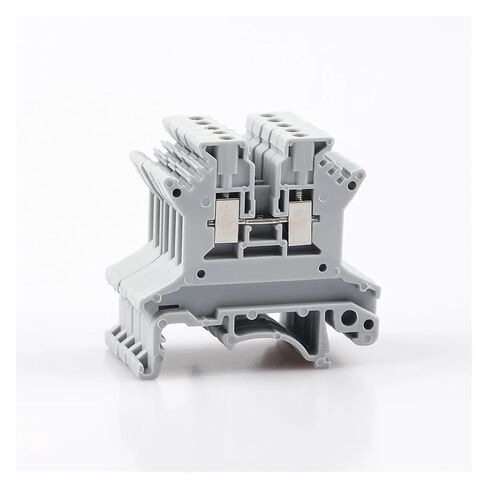 10pcs UK-1.5N DIN Rail Terminal Block Screw Connection Wire Connector Terminal Block 16awg Wire in Saudi Arabia