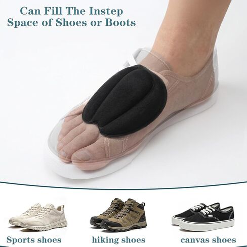 4Pairs Shoe Tongue Pads, Non Slip Tongue Pads, Self-Adhesive Shoe Tongue Pads for Men, Women, Black in Saudi Arabia