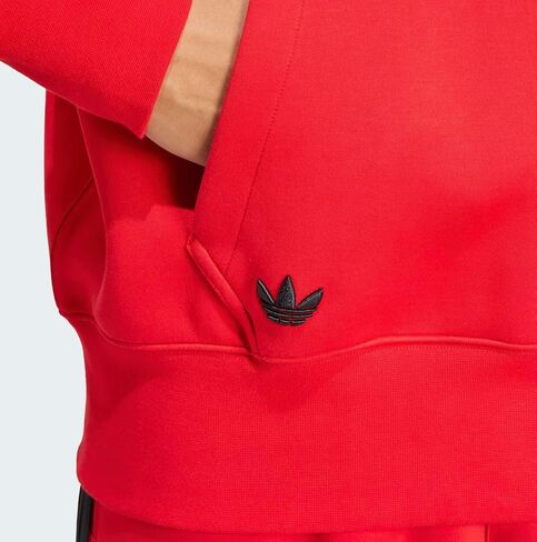 سترة بغطاء رأس فضفاضة للرجال من adidas ORIGINALS STREET NEUCLASSICS، Better Scarlet، 2XL in Saudi Arabia