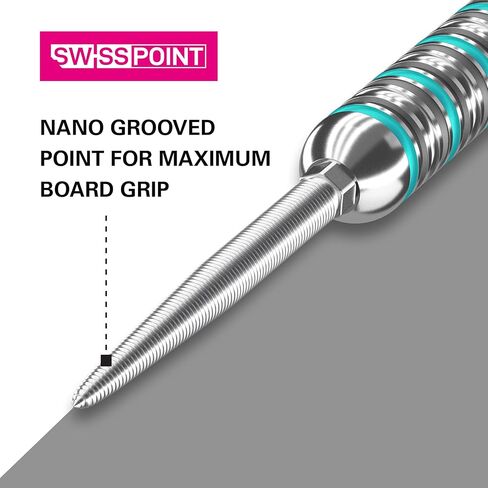 Target Darts Swiss Points, Nano Swiss Point Dart Tips (3 Pack Set of Tips) 40MM, Silver | Change Dart Points, Professional Darts Accessories in Saudi Arabia
