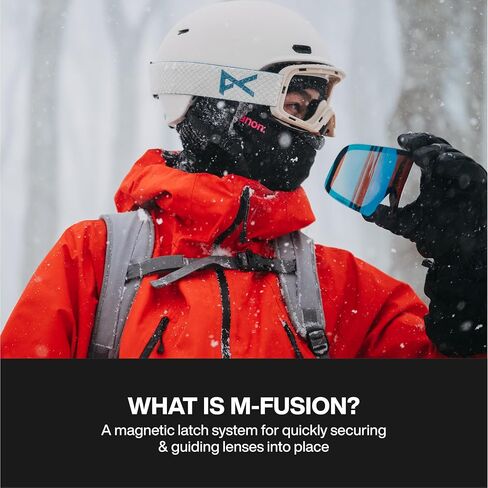 Anon Sync Goggles + Bonus Lens + MFI Face Mask, Frame: Black, Lens: Perceive Sunny Red in Saudi Arabia