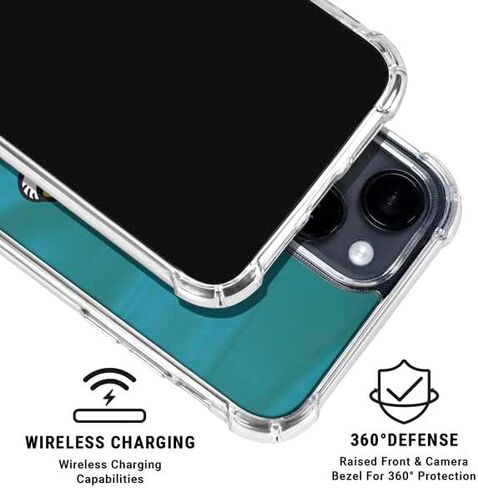Skinit Clear Phone Case Compatible with iPhone 14 - Officially Licensed NFL Jacksonville Jaguars Design in Saudi Arabia