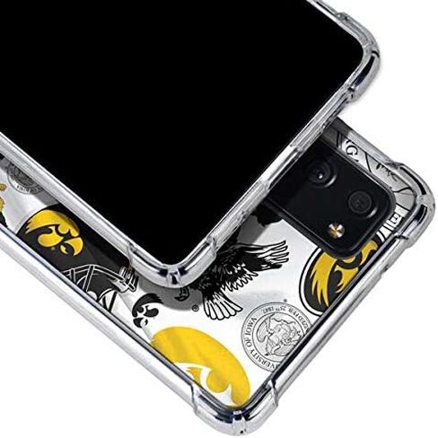 حافظة هاتف Skinit الشفافة متوافقة مع هاتف Galaxy S20 FE - تصميم نمط Hawkeyes المرخص رسميًا من جامعة أيوا in Saudi Arabia