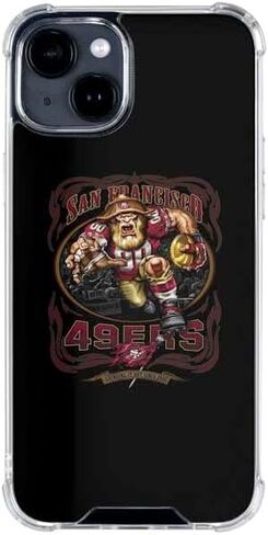 Skinit Clear Phone Case Compatible with iPhone 14 Plus - Officially Licensed Liquid Blue NFL San Francisco 49ers Running Back Design in Saudi Arabia