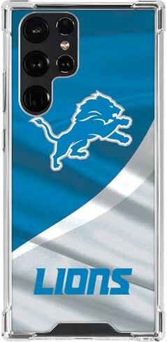 Skinit Clear Phone Case Compatible with Galaxy S23 Ultra - Officially Licensed NFL Detroit Lions Design in Saudi Arabia