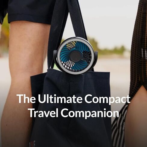 مروحة محمولة قابلة لإعادة الشحن 20 فولت، مروحة خارجية داخلية تعمل ببطارية 18 ميلا في الساعة، بطارية قابلة للتبديل تصل إلى 40 ساعة، ضوء LED، بنك طاقة USB، خطاف إمالة 180 درجة للتخييم، موقع العمل، الرياضة، السفر in Kuwait