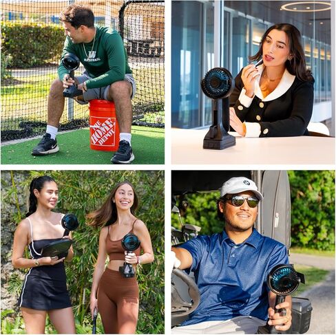 مروحة محمولة قابلة لإعادة الشحن 20 فولت، مروحة خارجية داخلية تعمل ببطارية 18 ميلا في الساعة، بطارية قابلة للتبديل تصل إلى 40 ساعة، ضوء LED، بنك طاقة USB، خطاف إمالة 180 درجة للتخييم، موقع العمل، الرياضة، السفر in Kuwait