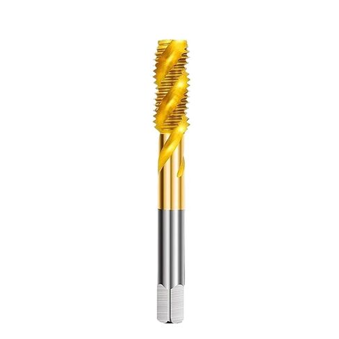HSS Steel Spiral Flute Machine Tap M2 to M18 Coated Metric Threading Tool Drill Bit 1Pcs(M2x0.4) in Saudi Arabia