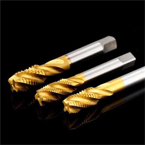 HSS Steel Spiral Flute Machine Tap M2 to M18 Coated Metric Threading Tool Drill Bit 1Pcs(M2x0.4) in Saudi Arabia