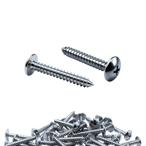 #10 × 1-1/4 بوصة برغي خشب فيليبس برأس تروس (50 حزمة) 304 من الفولاذ المقاوم للصدأ براغي ذاتية التنصت سريعة من الدرجة البحرية in Kuwait