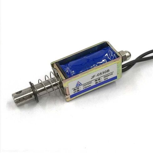 5pcs Micro DC Solenoid Valve Electromagnet DC 12V Spring Push-Pull Through Type in Saudi Arabia