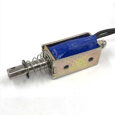 5pcs Micro DC Solenoid Valve Electromagnet DC 12V Spring Push-Pull Through Type in Saudi Arabia