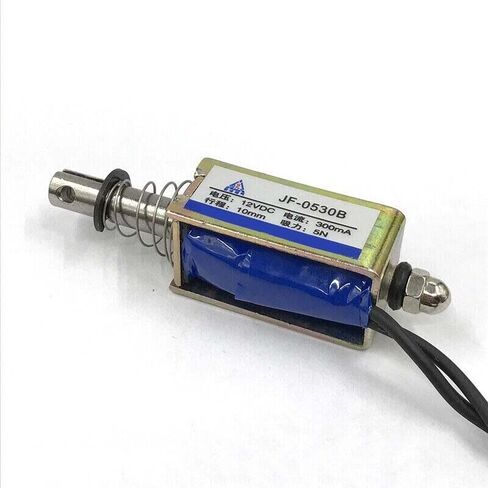 5pcs Micro DC Solenoid Valve Electromagnet DC 12V Spring Push-Pull Through Type in Saudi Arabia