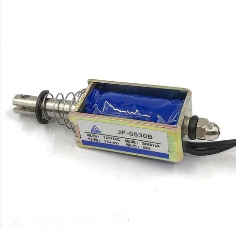 5pcs Micro DC Solenoid Valve Electromagnet DC 12V Spring Push-Pull Through Type in Saudi Arabia