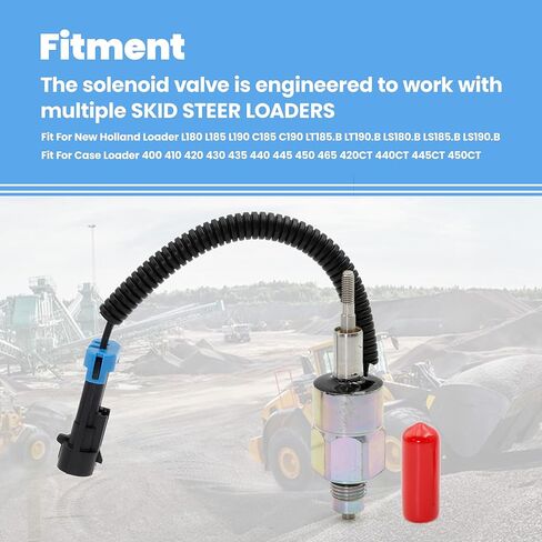 Solenoid Valve Fit For New Holland Loader L180 L185 L190 C185 C190 LT185.B LT190.B LS180.B LS185.B LS190.B Case Loader 410 420 430 435 440 445 450 465 420CT 440CT 445CT 450CT Replace 87445988 84128132 in Saudi Arabia